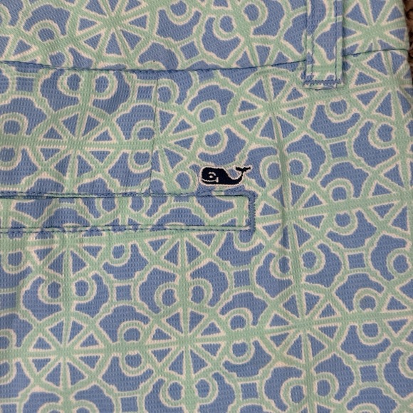 Women's Vinyard Vines Geometric Blue/Green‎ Shorts Size 0 NWOT - Picture 3 of 6